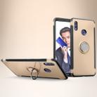 Anti-fall Magnetic Case with 360 Degree Rotating Armor Ring for Huawei Honor Note 10(Gold) - 1