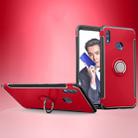 Anti-fall Magnetic Case with 360 Degree Rotating Armor Ring for Huawei Honor Note 10(Red) - 1