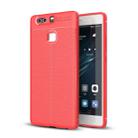 For Huawei  P9 Plus Litchi Texture TPU Protective Case (Red) - 1