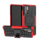 Tire Texture TPU+PC Shockproof Case for Huawei P30 Pro, with Holder (Red) - 1