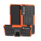 Tire Texture TPU+PC Shockproof Case for Huawei P30, with Holder (Orange) - 1