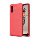 For Huawei  P20 Litchi Texture Soft TPU Protective Back Cover Case(Red) - 1