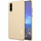 NILLKIN for Huawei P20 Frosted Concave-convex Texture PC Protective Back Case(Gold) - 1