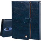 For Huawei Mate 10 Lite & Nova 2i Business Style Oil Wax Texture Horizontal Flip Leather Case with Holder & Card Slots & Wallet(Blue) - 1