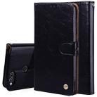 For Huawei Honor Play 7X Business Style Oil Wax Texture Horizontal Flip Leather Case with Holder & Card Slots & Wallet(Black) - 1