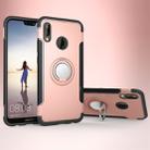 For Huawei P20 Lite Magnetic 360 Degree Rotation Ring Armor Protective Case Back Cover Case(Rose Gold) - 1