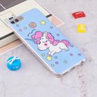 For Huawei Enjoy 7S /  P Smart Noctilucent Blue Horse Pattern TPU Soft Case - 2