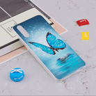 For Huawei P20 Noctilucent Blue Butterfly Pattern TPU Soft Case - 1