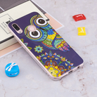 For Huawei P20 Lite Noctilucent Windbell Owl Pattern TPU Soft Case - 1