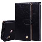 For Huawei P20 Lite Business Style Oil Wax Texture Horizontal Flip Leather Case with Holder & Card Slots & Wallet(Black) - 1