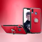 Magnetic 360 Degree Rotation Ring Armor Protective Case for Huawei Honor Play(Red) - 1