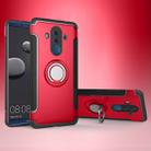 Magnetic 360 Degree Rotation Ring Holder Armor Protective Case for Huawei Mate 10 Pro (Red) - 1