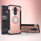 Magnetic 360 Degree Rotation Ring Holder Armor Protective Case for Huawei Mate 10 Pro (Rose Gold) - 1