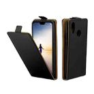 Business Style Vertical Flip TPU Leather Case for Huawei P20 Lite, with Card Slot(Black) - 1