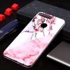 Marble Pattern Soft TPU Case For Huawei Y7 Prime (2018)(Plum Blossom) - 1