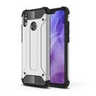 TPU + PC Armor Combination Back Cover Case for Huawei Honor 8X(Silver) - 1