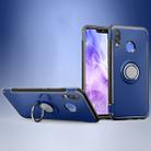 Magnetic 360 Degree Rotation Ring Holder Armor Protective Case for Huawei Nova 3 (Blue) - 1