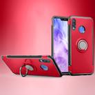 Magnetic 360 Degree Rotation Ring Holder Armor Protective Case for Huawei Nova 3 (Red) - 1