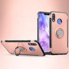 Magnetic 360 Degree Rotation Ring Holder Armor Protective Case for Huawei Nova 3 (Rose Gold) - 1