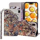 Leopard Pattern Colored Drawing Horizontal Flip Leather Case for Huawei P20 Lite, with Holder & Card Slots & Wallet & Lanyard - 1