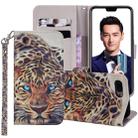 Leopard Pattern Colored Drawing Horizontal Flip Leather Case for Huawei Honor 10, with Holder & Card Slots & Wallet & Lanyard - 1