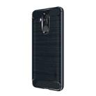 MOFI Brushed Texture Carbon Fiber Soft TPU Case for Huawei Mate 20 Lite / Maimang 7(Blue) - 1