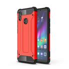 Diamond Armor PC + TPU Heat Dissipation Protective Case  for Huawei Honor Note 10 (Red) - 1