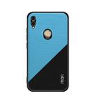 MOFI Shockproof TPU + PC + Cloth Pasted Case for Huawei Honor Note 10 (Blue) - 1