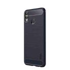 MOFI Brushed Texture Carbon Fiber Soft TPU Case for Huawei Honor 8X Max (Blue) - 1