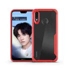 Transparent PC + TPU Full Coverage Shockproof Protective Case for Huawei Nova 3i (Red) - 1