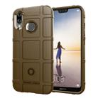 Full Coverage Shockproof TPU Case for Huawei P20 Lite / Nova 3e (Brown) - 1