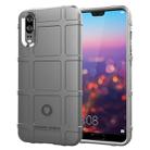 Full Coverage Shockproof TPU Case for Huawei P20 (Grey) - 1