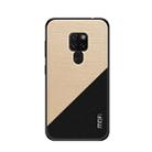 MOFI Shockproof TPU + PC + Cloth Pasted Case for Huawei Mate 20 (Gold) - 1