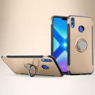 Magnetic 360 Degree Rotation Ring Holder Armor Protective Case for Huawei Honor 8X(Gold) - 1