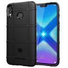 Shockproof Protector Cover Full Coverage Silicone Case for Huawei Honor 8X (Black) - 1