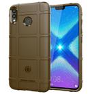 Shockproof Protector Cover Full Coverage Silicone Case for Huawei Honor 8X (Brown) - 1