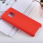 Solid Color Liquid Silicone Shockproof Case for Huawei Mate 20 Pro(Red) - 1