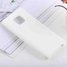 Solid Color Liquid Silicone Shockproof Case for Huawei Mate 20 Pro(White) - 1