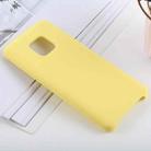 Solid Color Liquid Silicone Shockproof Case for Huawei Mate 20 Pro(Yellow) - 1