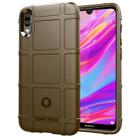 Shockproof Protector Cover Full Coverage Silicone Case for Huawei Enjoy 9 (Brown) - 1