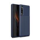 Carbon Fiber Texture Shockproof TPU Case for Huawei P30 (Blue) - 1