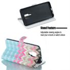 Color Wave Pattern Horizontal Flip Leather Case for Huawei Mate 20 X, with Holder & Card Slots & Photo Frame & Wallet - 4