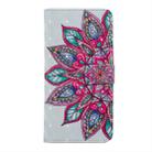 Half Flower Pattern Horizontal Flip Leather Case for Huawei Mate 20 X, with Holder & Card Slots & Photo Frame & Wallet - 2