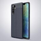 Litchi Texture TPU Shockproof Case for Huawei P30 Pro (Navy Blue) - 1