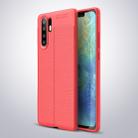 Litchi Texture TPU Shockproof Case for Huawei P30 Pro (Red) - 1