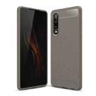 Brushed Texture Carbon Fiber Shockproof TPU Case for Huawei P30 (Grey) - 1