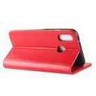R64 Texture Single Fold Horizontal Flip Leather Case for Huawei P30 Lite, with Holder & Wallet & Card Slots & Photo Frame (Red) - 4