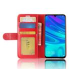 R64 Texture Single Fold Horizontal Flip Leather Case for Huawei P30 Lite, with Holder & Wallet & Card Slots & Photo Frame (Red) - 6