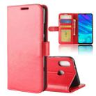 R64 Texture Single Fold Horizontal Flip Leather Case for Huawei Y7 2019 , with Holder & Wallet & Card Slots & Photo Frame (Red) - 1