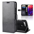 R64 Texture Single Fold Horizontal Flip Leather Case for Huawei Honor View 20, with Holder & Wallet & Card Slots & Photo Frame(Black) - 1